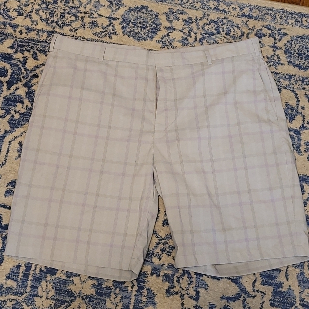 Walter Hagen sz 42 gray purple shorts MS19